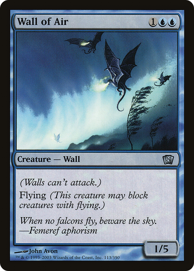 Wall of Air (8ED-113★) - 8th Edition