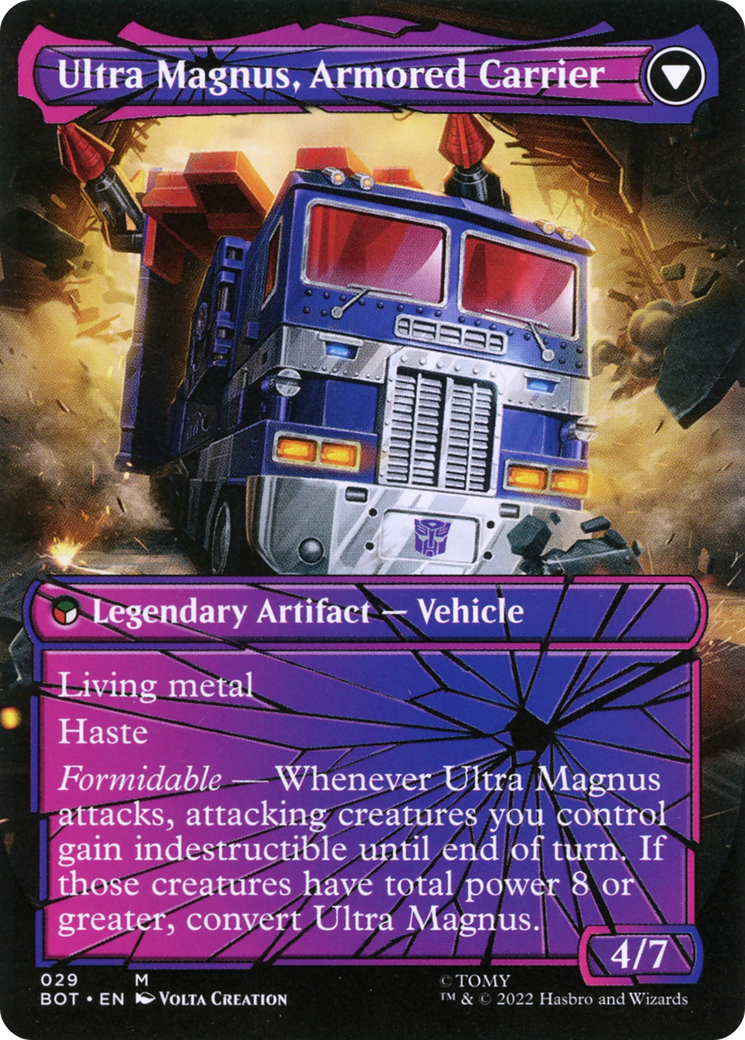 Ultra Magnus, Tactician (Shattered Glass) (BOT-029) - Transformers: (convertdfc, shatteredglass) (Borderless)