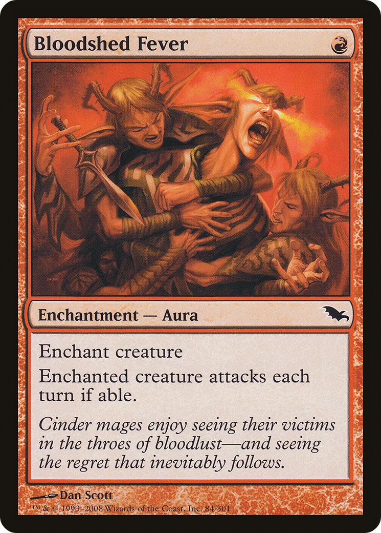 Bloodshed Fever (SHM-084) - Shadowmoor Foil