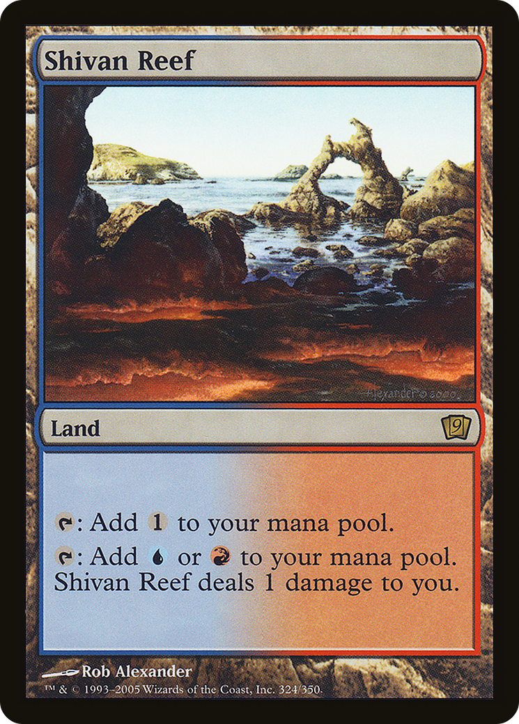 Shivan Reef (9ED-324★) - 9th Edition