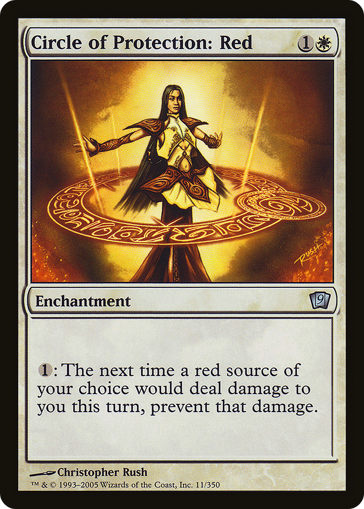 Circle of Protection: Red (9ED-11★) - 9th Edition Foil