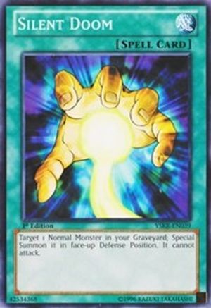 Silent Doom (YSKR-EN039) - Starter Deck: Kaiba Reloaded 1st Edition