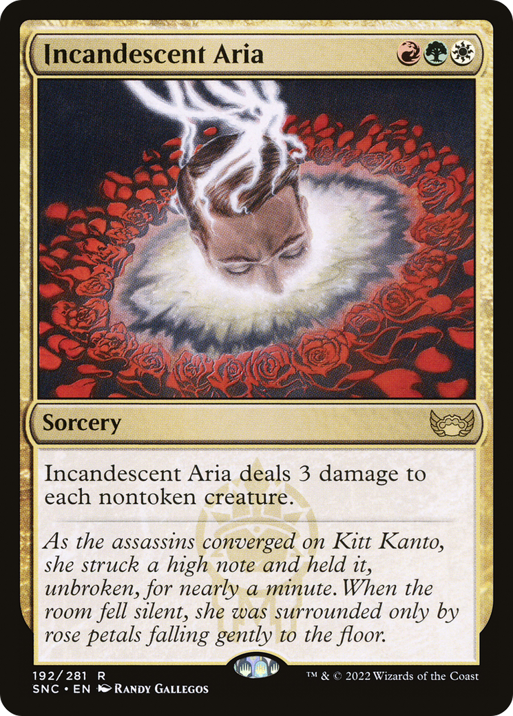 Incandescent Aria (SNC-192) - Streets of New Capenna Foil
