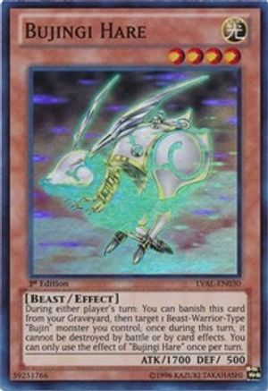 Bujingi Hare (LVAL-EN030) - Legacy of the Valiant 1st Edition