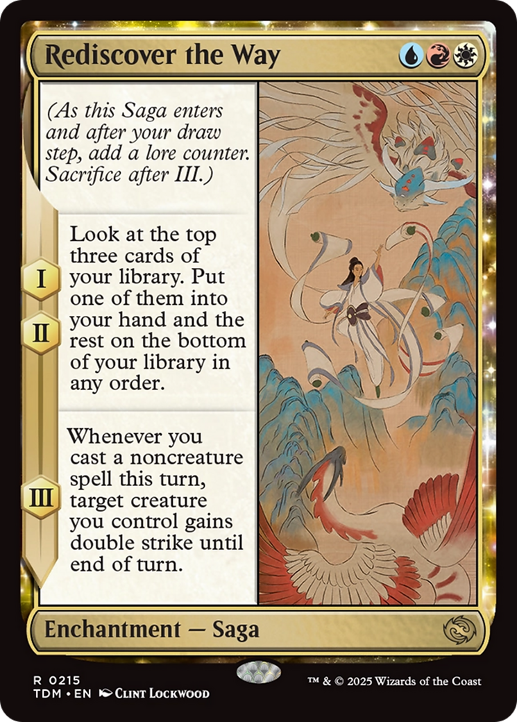 Rediscover the Way (TDM-215) - Tarkir: Dragonstorm: (enchantment)