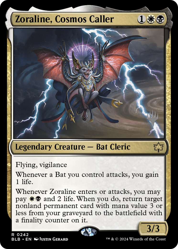 Zoraline, Cosmos Caller (PPBLB-242) - Bloomburrow Promos Foil