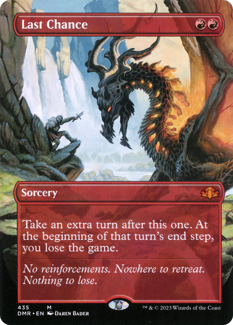 Last Chance (Borderless) (DMR-435) - Dominaria Remastered (Borderless) Foil