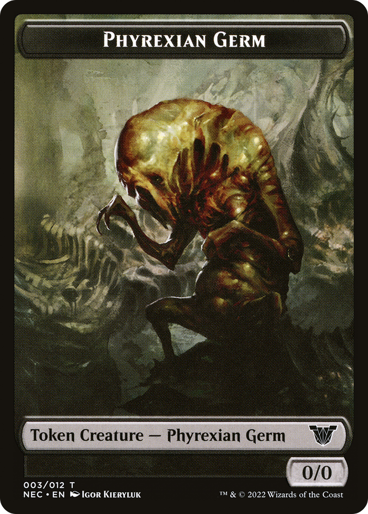 Phyrexian Germ (TNEC-003) - Neon Dynasty Commander Tokens Foil