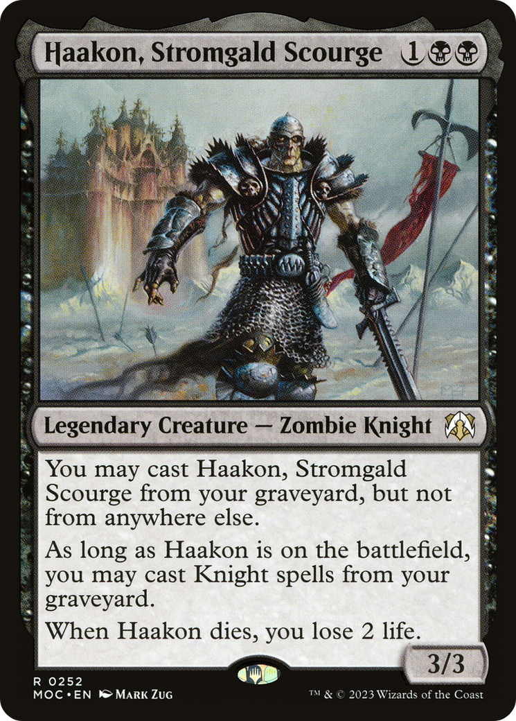 Haakon, Stromgald Scourge (MOC-252) - March of the Machine Commander