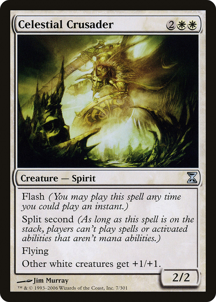 Celestial Crusader (TSP-007) - Time Spiral Foil