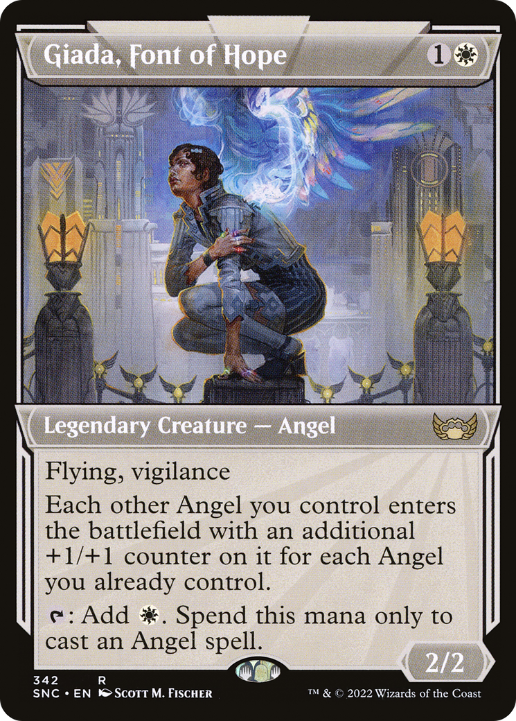 Giada, Font of Hope (Showcase) (SNC-342) - Streets of New Capenna: (Showcase) Foil