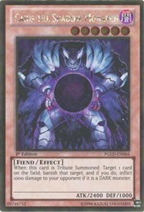 Caius the Shadow Monarch (PGLD-EN066) - Premium Gold Unlimited