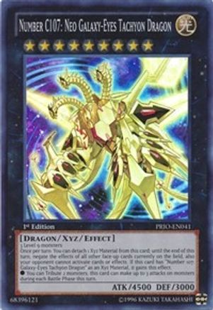 Number C107: Neo Galaxy-Eyes Tachyon Dragon (PRIO-EN041) - Primal Origin 1st Edition