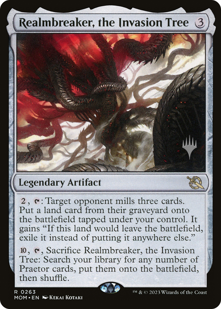 Realmbreaker, the Invasion Tree (PPMOM-263P) - March of the Machine Promos Foil