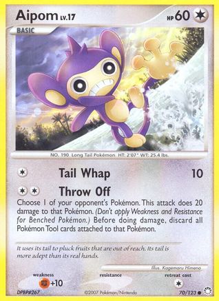 Aipom 070 Mysterious Treasures - Common