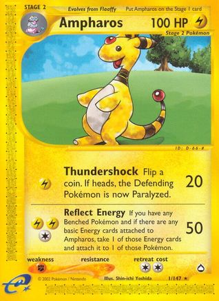Ampharos 001 Aquapolis - Rare