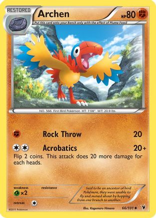 Archen 066 - Reverse Holofoil Noble Victories - Uncommon