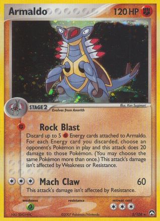 Armaldo 003 - Holofoil Power Keepers - Holo Rare