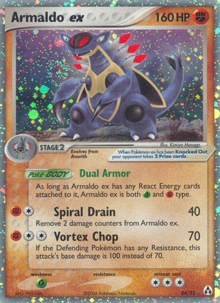 Armaldo ex 084 - Holofoil Legend Maker - Ultra Rare