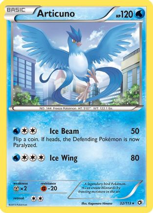 Articuno 032/113 - Holofoil Legendary Treasures - Holo Rare