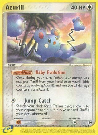 Azurill 031/100 - Reverse Holofoil Sandstorm - Uncommon