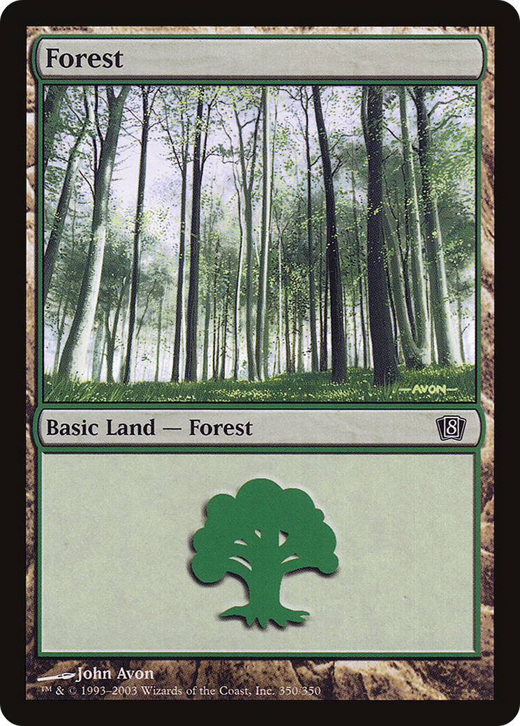 Forest (8ED-350★) - 8th Edition Foil