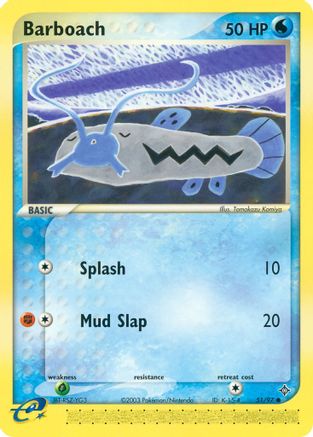 Barboach 051/97 - Reverse Holofoil Dragon - Common