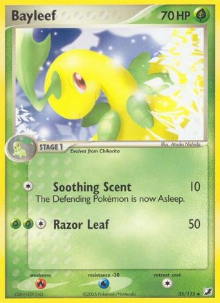 Bayleef 035 - Reverse Holofoil Unseen Forces - Uncommon