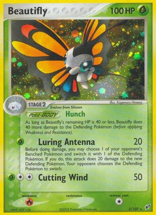 Beautifly 002 - Holofoil Deoxys - Holo Rare