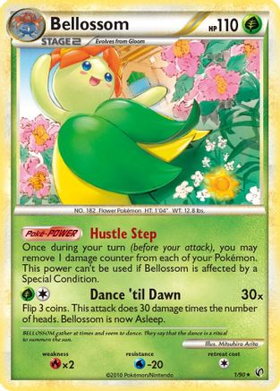 Bellossom 001 - Reverse Holofoil Undaunted - Holo Rare