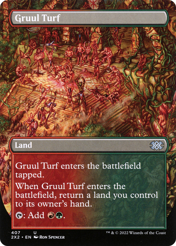 Gruul Turf (Borderless) (2X2-407) - Double Masters 2022