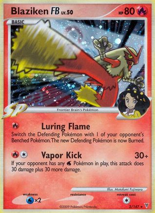 Blaziken FB 002 - Reverse Holofoil Supreme Victors - Holo Rare