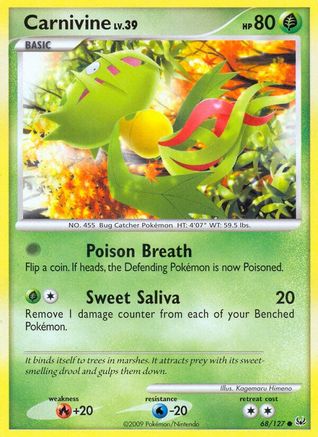 Carnivine (68) 068 - Reverse Holofoil Platinum - Common
