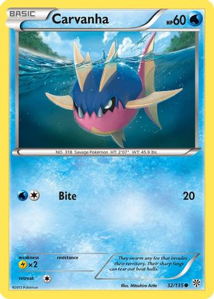 Carvanha 032 - Reverse Holofoil Plasma Storm - Common