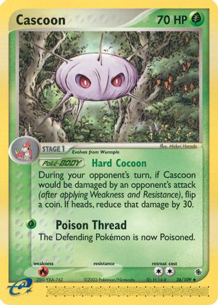Cascoon 026 - Reverse Holofoil Ruby and Sapphire - Uncommon
