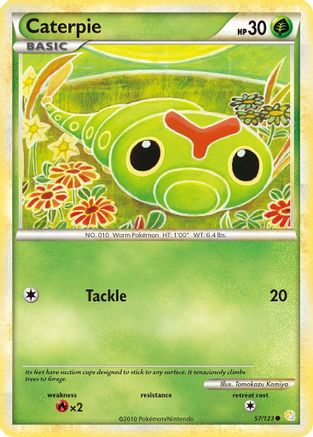 Caterpie 057/123 HeartGold SoulSilver - Common