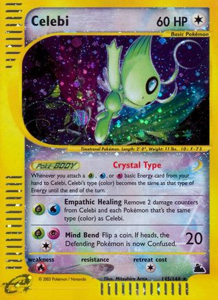 Celebi 145 - Holofoil Skyridge - Secret Rare