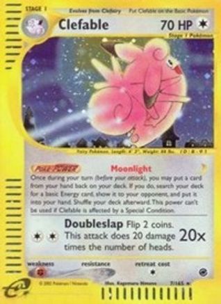 Clefable (7) 007 - Holofoil Expedition - Holo Rare