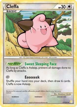 Cleffa 017 - Reverse Holofoil HeartGold SoulSilver - Rare
