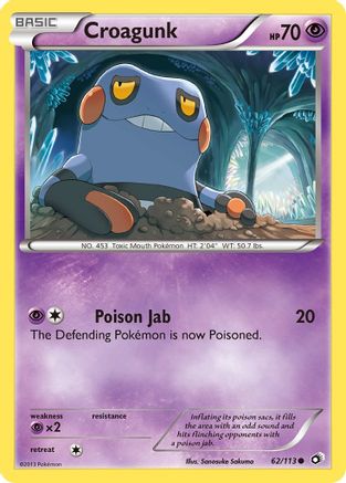 Croagunk 062 Legendary Treasures - Common