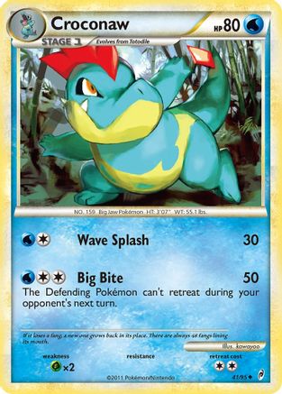 Croconaw 041 - Reverse Holofoil Call of Legends - Uncommon