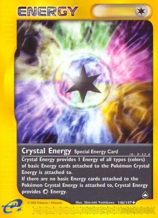 Crystal Energy 146 - Reverse Holofoil Aquapolis - Uncommon