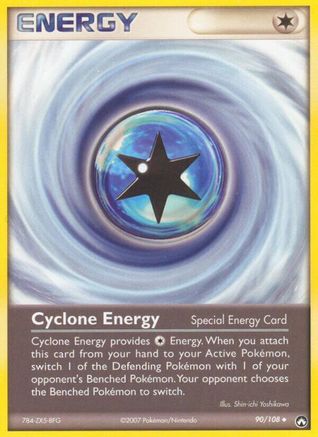 Cyclone Energy 090/108 - Reverse Holofoil Power Keepers - Uncommon