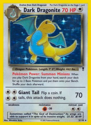 Dark Dragonite 005 - Reverse Holofoil Legendary Collection - Holo Rare