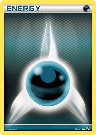 Darkness Energy (Basic) 111 - Reverse Holofoil Black and White - Common