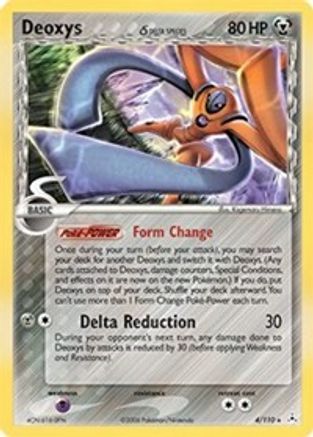 Deoxys (Delta Species - Defense Forme) 004 - Holofoil Holon Phantoms - Holo Rare