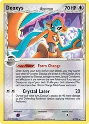 Deoxys (Delta Species - Normal Forme) 005 - Reverse Holofoil Holon Phantoms - Holo Rare