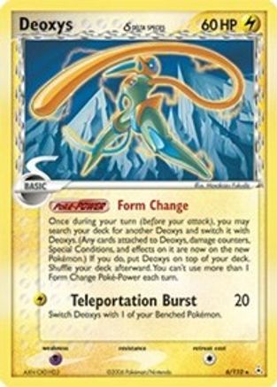 Deoxys (Delta Species - Speed Forme) 006/110 - Holofoil Holon Phantoms - Holo Rare