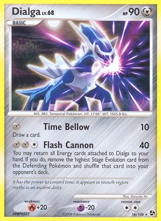 Dialga 016 - Reverse Holofoil Great Encounters - Rare