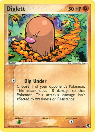 Diglett 061/112 FireRed & LeafGreen - Common